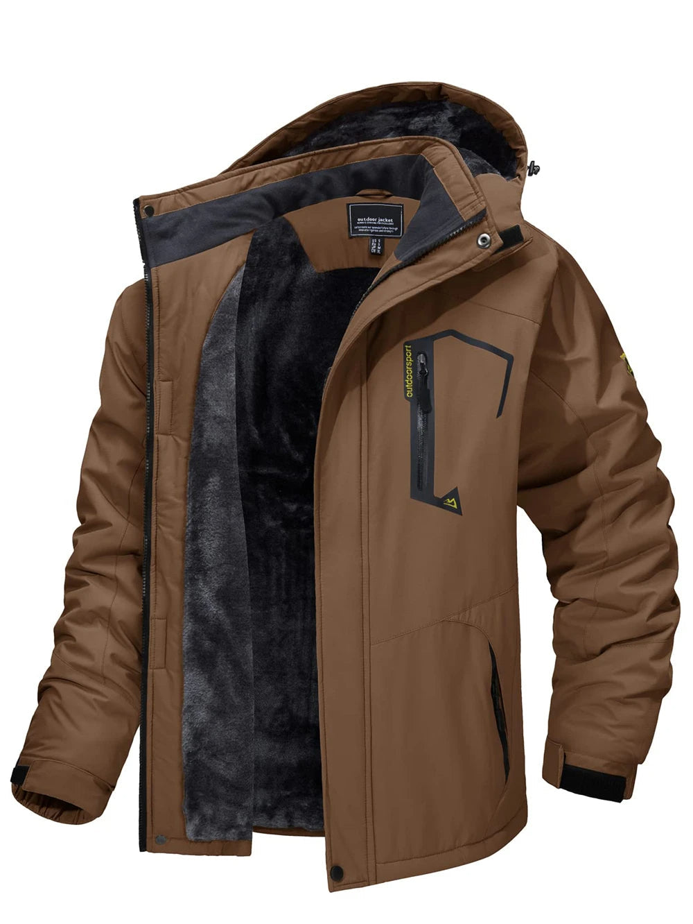 Mats - Fleece Gevoerde Parka met Capuchon