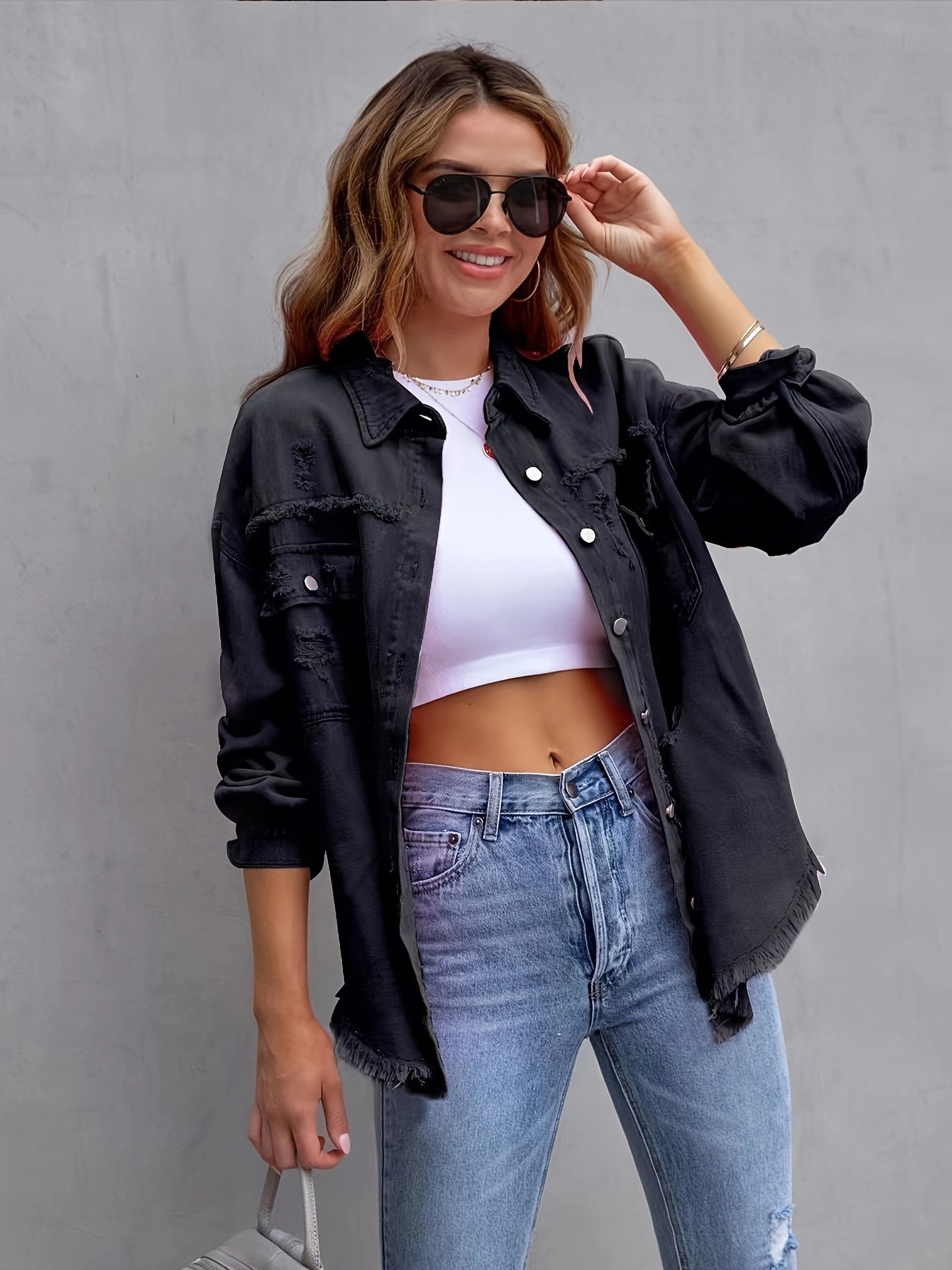 Betty - Oversized Denim Jasje