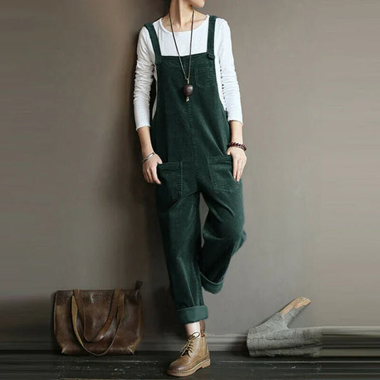 Eliza - Casual jumpsuit van ribfluwee