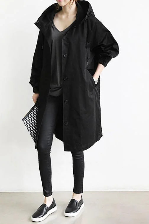 Antonia - Trenchcoat met capuchon