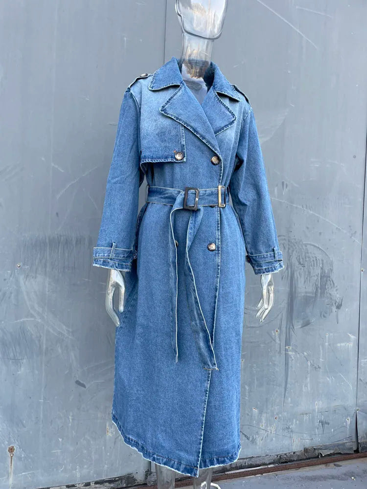 Kimmy - Denim Trenchcoats