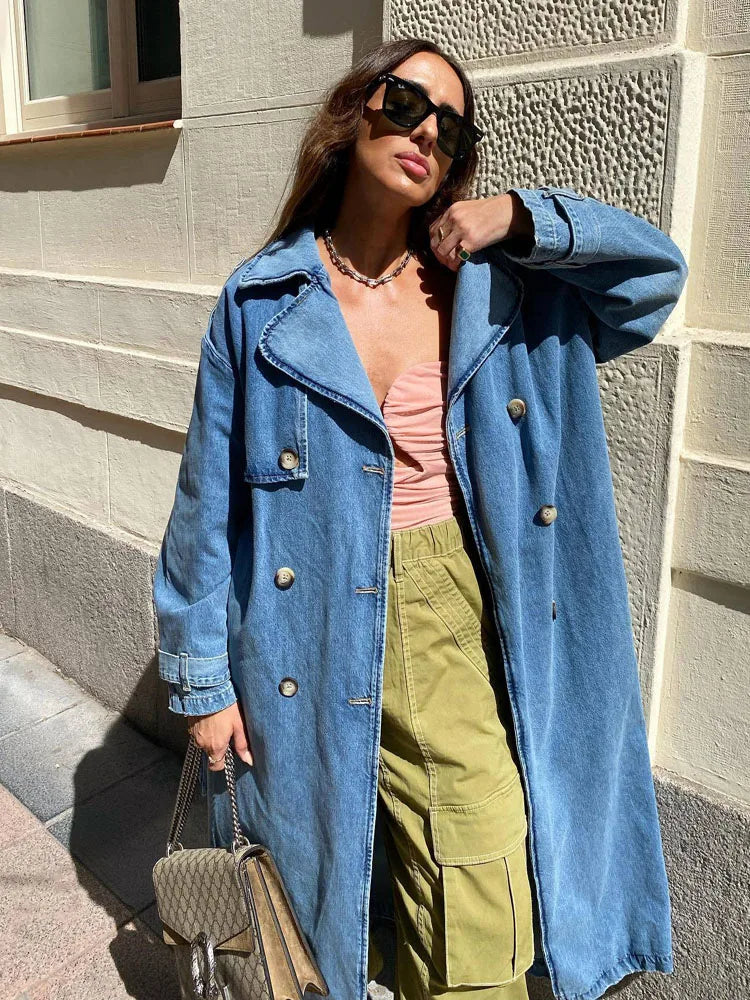 Kimmy - Denim Trenchcoats