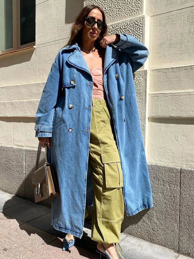 Kimmy - Denim Trenchcoats