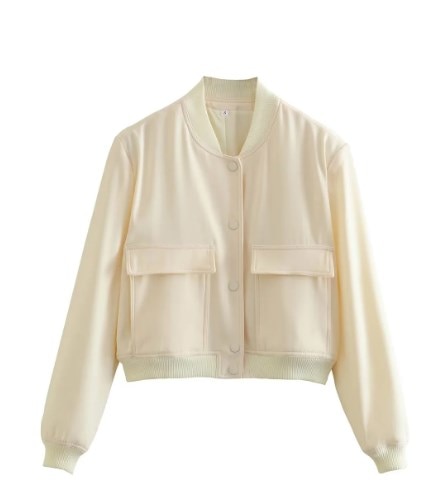 Nicka - Witte bomber jacket