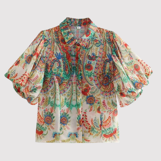 Rosalie - Mode blouse met print