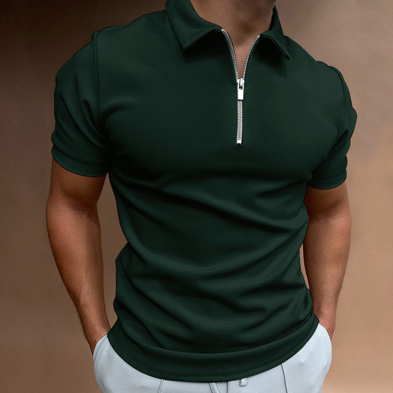 Elon - Poloshirt met rits