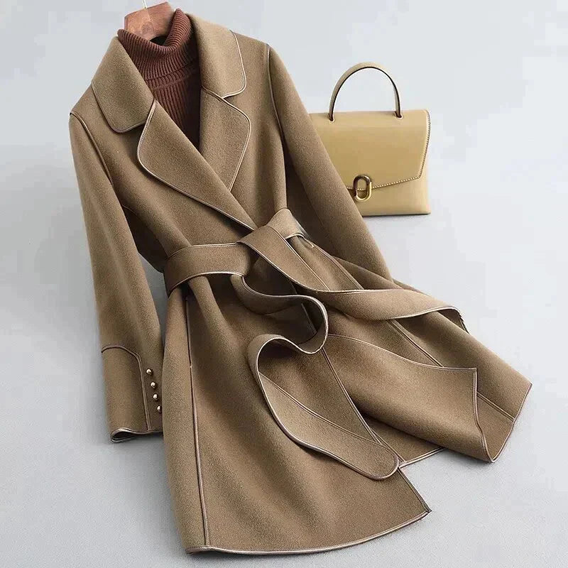 Alma - Wollen trenchcoat