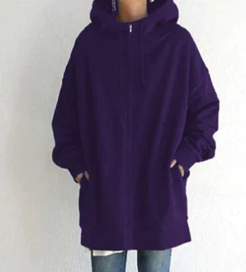 Allie - Winterhoodie met rits voor dames