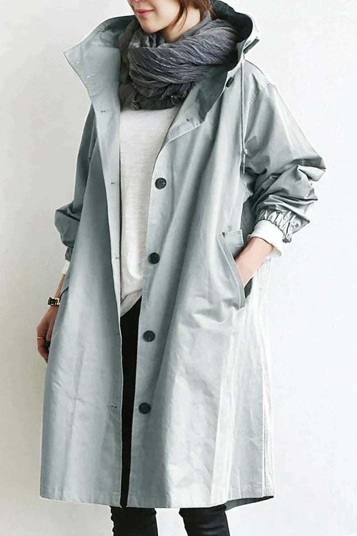 Antonia - Trenchcoat met capuchon