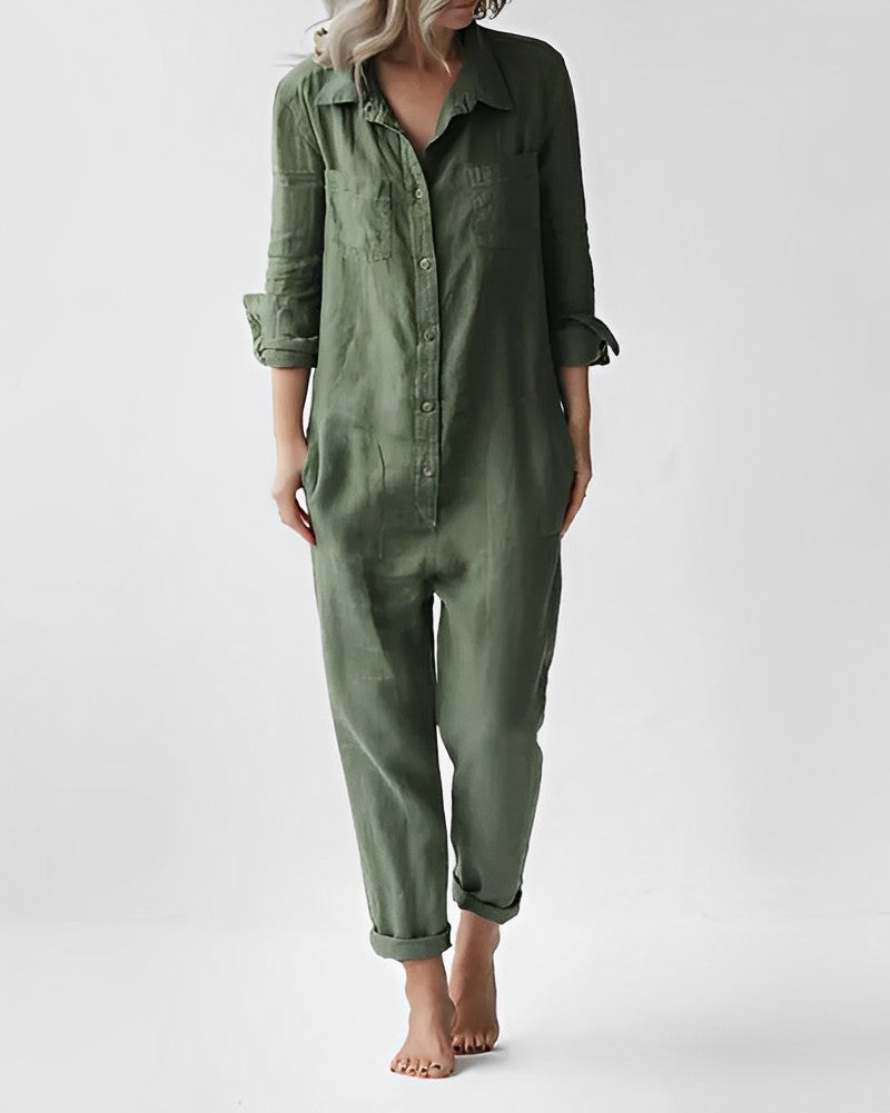 Tanya - Stijlvolle groene jumpsuit