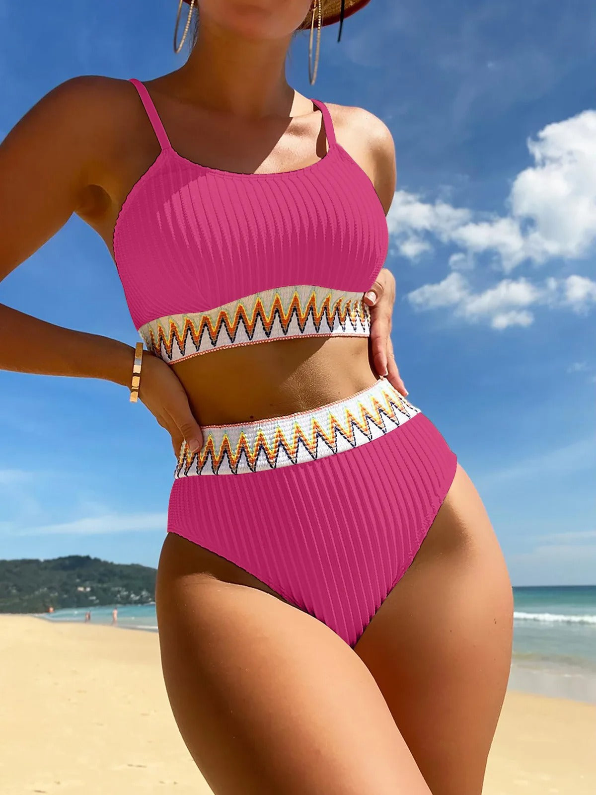 Moira - Bikini zwempak met hoge taille