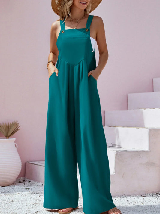 Frances - Jumpsuit met wijde pijpen