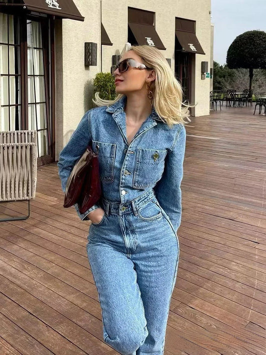 Anita - Jeans jumpsuit mode